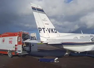 Prefeitura de Mucuri transfere de UTI Aérea paciente em estado grave do São José de Itabatã para Hospital em Valença