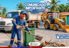 Prefeitura de Nova Viçosa altera regras de limpeza urbana e proíbe descarte de entulhos nas ruas