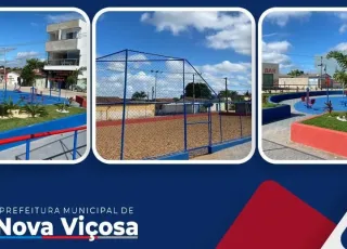 Prefeitura de Nova Viçosa inaugura nova Praça no Jardim Primavera, em Posto da Mata