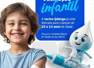 Prefeitura de Prado inicia vacinação contra a dengue para crianças e adolescentes de 10 a 14 anos