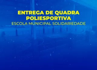 Prefeitura de Teixeira convida cidadãos para inauguração de quadra poliesportiva na Escola Municipal Solidariedade na sexta (24)
