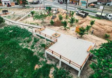 Prefeitura de Teixeira de Freitas avança em construção do Parque Municipal da Biquinha