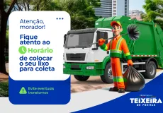 Prefeitura de Teixeira de Freitas orienta população sobre horários da coleta de lixo no município