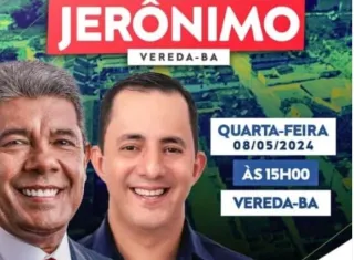 Vereda avança: Governador Jerônimo entregará obras e anunciará investimentos para o desenvolvimento local