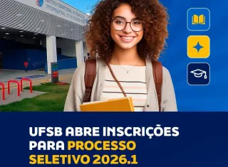 Prefeitura divulga vagas para inscrições no processo seletivo 2026.1 do Colégio Universitário da UFSB polo Medeiros Neto
