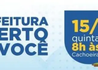 Prefeitura Mais Perto de Você acontece em Cachoeira do Mato nesta quinta, 15