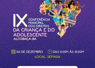 Prefeitura promoverá a 9ª Conferência Municipal da Criança e do Adolescente em Alcobaça