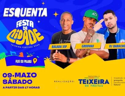 Prefeitura realiza Esquenta Festa da Cidade neste sábado (09) na Rua da Pituba