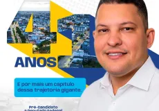 Presidente da Câmara, Jonatas Santos, homenageia Teixeira de Freitas pelos 41 anos de emancipação política