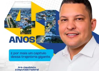 Presidente da Câmara, Jonatas Santos, homenageia Teixeira de Freitas pelos 41 anos de emancipação política