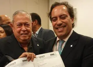 Presidente Nacional da Caixa recebe Prefeito Temóteo Brito para entrega do projeto da 3ª etapa do PAC 2