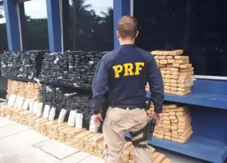PRF apreende 1 tonelada de maconha em caminhão na BR-060
