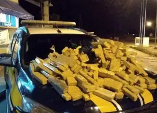 PRF apreende  mais de 500 tabletes de maconha e haxixe na BR 116, em Vitória da Conquista