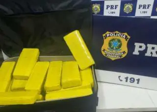 PRF apreende quase 30 quilos de maconha em bagagem de passageiro de ônibus na BR 116