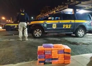 PRF apreende 43 Kg de cocaína na BR 116, em Feira de Santana