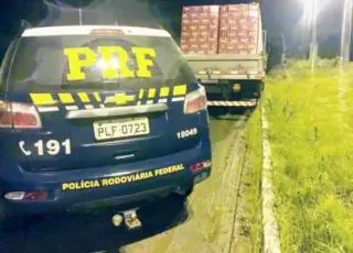 PRF recupera carga de cerveja roubada avaliada em mais de 30 mil reais na BR 101