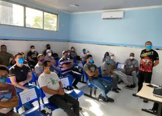 Profissionais do HMTF e do Hospital de Campanha passam por treinamento de brigadistas