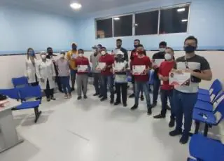 Profissionais do HMTF e do Hospital de Campanha recebem certificado do curso de brigadistas