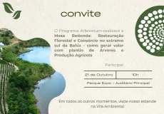 Programa Arboretum levará “Restauração” para a Expo Teixeira