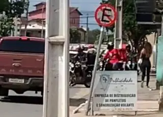 Protesto de Motociclistas termina em perseguição e tiros no centro de Teixeira de Freitas