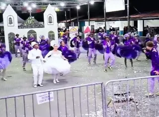 Quadrilhas estilizadas de Alcobaça brilham no maior festival junino do Sudoeste da Bahia