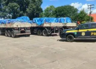 Quase 72 toneladas de excesso de peso são flagradas em três veículos de carga na BR 101, em Teixeira de Freitas