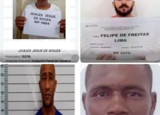 Quatro detentos de alta periculosidade fogem do Presídio de Teixeira de Freitas