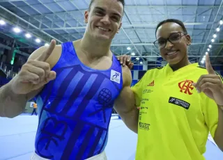 Rebeca Andrade e Caio Souza brilham no Brasileiro de Ginástica