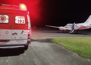 Recém-nascido é transferido por UTI Aérea do Hospital São José de Itabatã para o Hospital Manoel Novaes de Itabuna