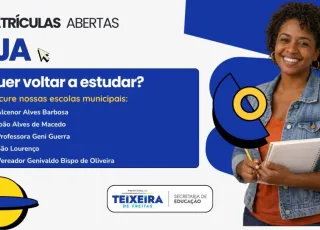 Reescreva sua história: Educação de Jovens e Adultos abre inscrições em Teixeira de Freitas