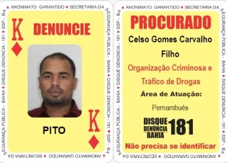 Rei de Ouros do Baralho do Crime da Bahia é preso pela Polícia Civil