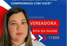 Rita da Saúde é candidata a vereadora com foco no fortalecimento da saúde pública