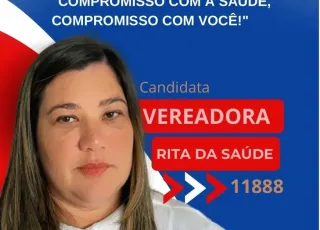 Rita da Saúde é candidata a vereadora com foco no fortalecimento da saúde pública