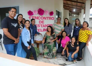 Roda de conversa orienta gestantes sobre cuidados durante gravidez e puerpério, em Teixeira 