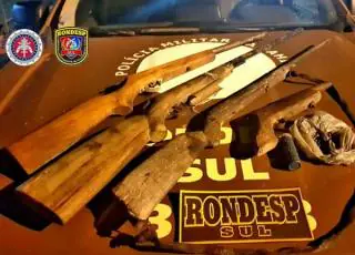 RONDESP SUL apreende armas de fogo na zona rural de Itabela
