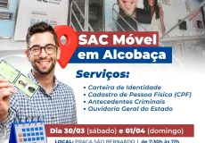 SAC Móvel chega a Alcobaça para oferecer serviços essenciais de cidadania