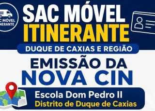 SAC Móvel Itinerante realiza emissão da nova Carteira de Identidade Nacional no distrito de Duque de Caxias