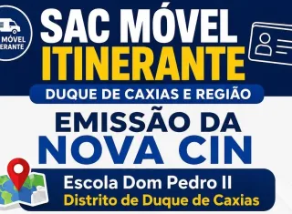 SAC Móvel Itinerante realiza emissão da nova Carteira de Identidade Nacional no distrito de Duque de Caxias