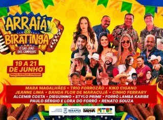 São João dos Campeões: Prefeitura de Ibirapuã anuncia atrações do Arraiá do Biratinga