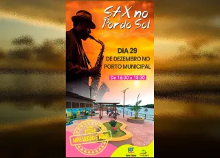 Sax no pôr do sol: Uma tarde musical no Porto Municipal de Nova Viçosa