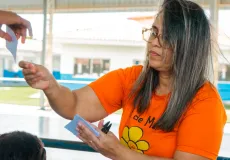 Secretaria de Desenvolvimento Social realiza campanha Maio Laranja nas escolas municipais de Prado