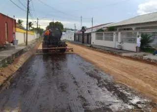 Secretaria de Projetos prossegue com obra na Rua São Paulo, no bairro Novo Horizonte