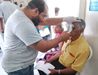 Secretaria de Saúde de Mucuri levou mutirão de glaucoma ao distrito de Itabatã, nesta terça (17)