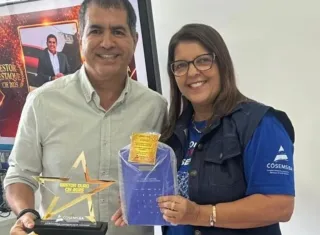 Secretário de Saúde de Mucuri recebe Prêmio Gestor Ouro em reconhecimento à gestão em saúde municipal