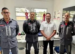 Secretário Leo Oss se  reuni com o comando do18ª GBM de Teixeira de Freitas para discutir implantação do subgrupamento em Itamaraju