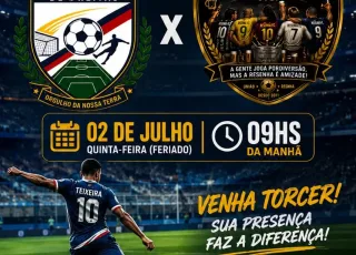 Seleção de Teixeira faz amistoso nesta quinta-feira com entrada solidária em apoio ao Professor Cabeça