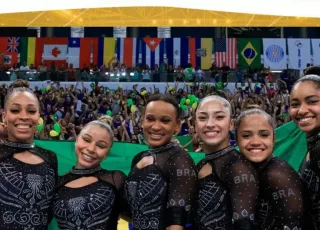 Seleção feminina é campeã por equipes no Pan de ginástica artística