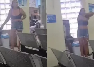 Sem água em casa, mulher toma banho em posto da Copasa e protesto viraliza nas redes sociais