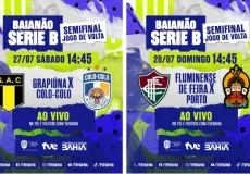 Semifinais do baiano série B na TVE neste final de semana