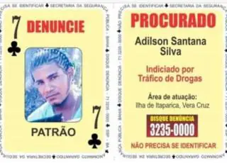 Sete de Paus do Baralho do Crime liderava tráfico em Itaparica
